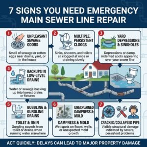 7 signs you need emergency main sewer line repair